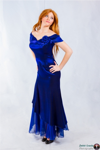<h5>שמלה קלאסית  כחולה</h5>